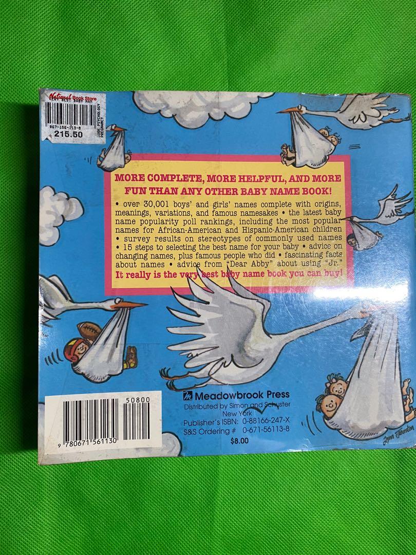 The very best baby name 2024 book in the whole wide world