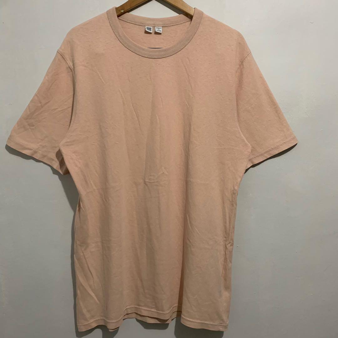 Uniqlo AIRISM Cotton oversized Pink T Shirt, Men's Fashion, Tops & Sets,  Tshirts & Polo Shirts on Carousell