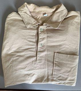 Uniqlo寬版短袖polo衫 M
