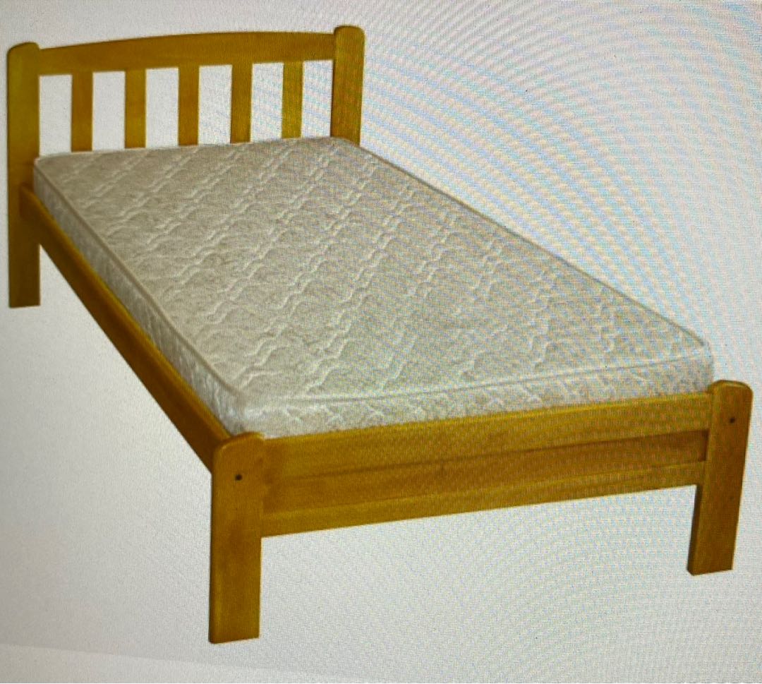 Used wooden single bed frame, Furniture & Home Living, Furniture, Bed