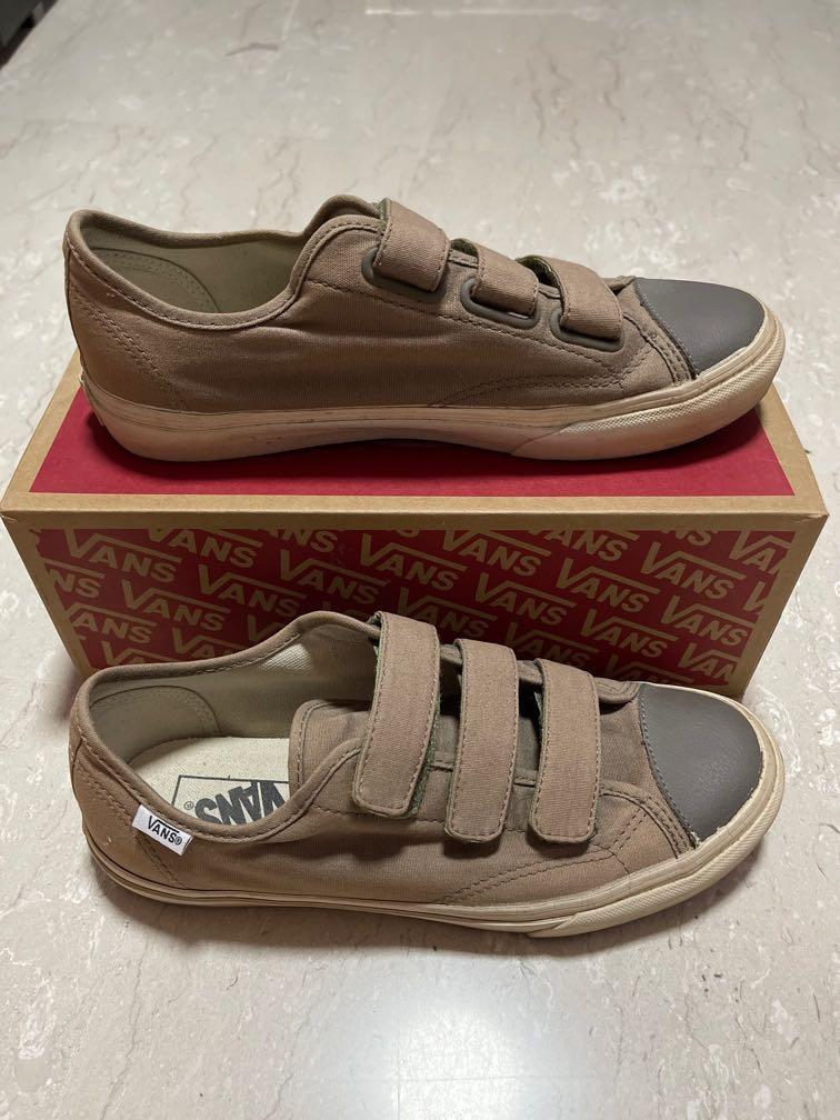 tan velcro vans