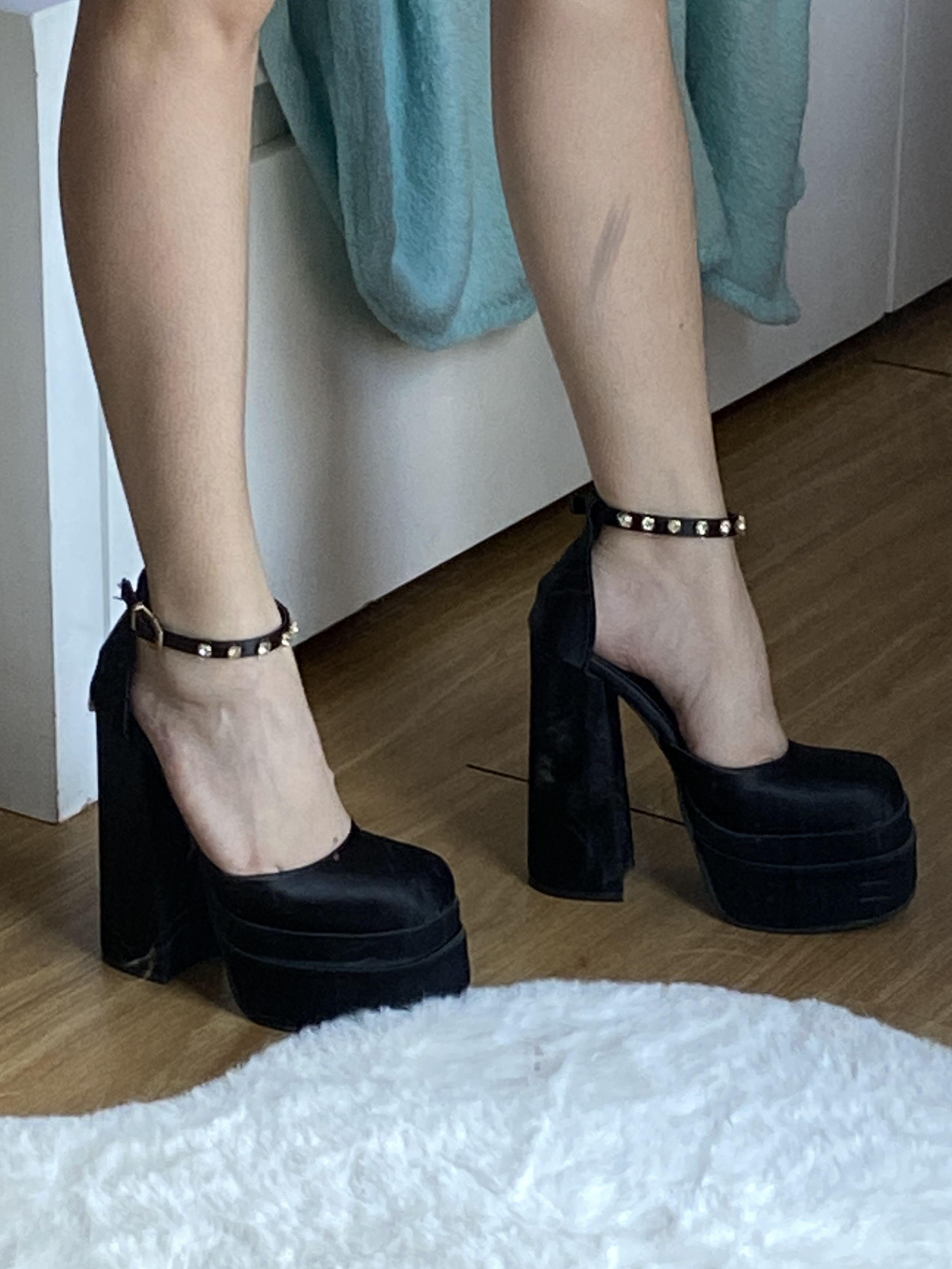 Versace Medusa Platform Heels Sandals Women s Fashion Footwear