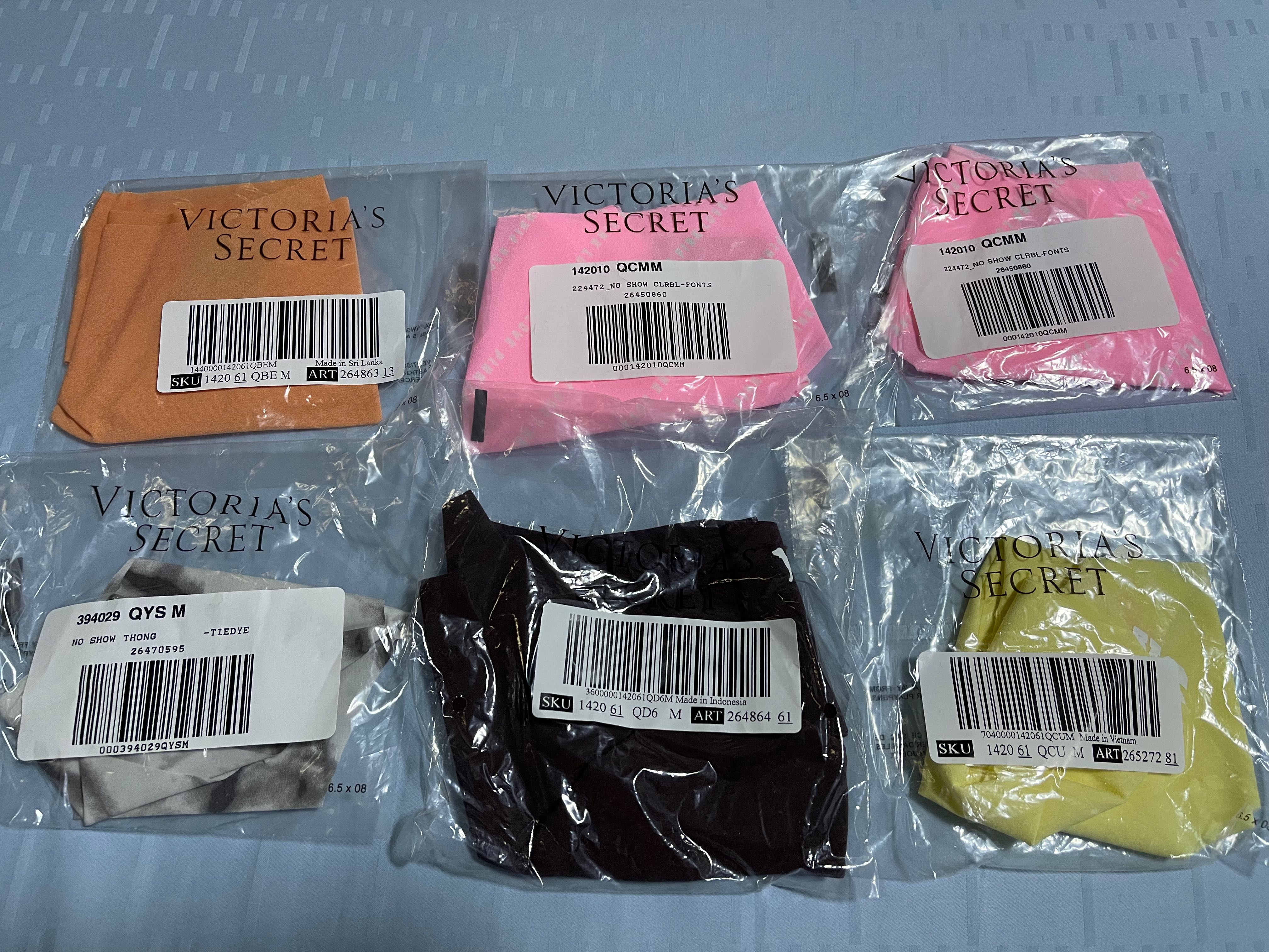 Victoria's Secret No Show Thong Panty, Women's Fashion, New Undergarments &  Loungewear on Carousell