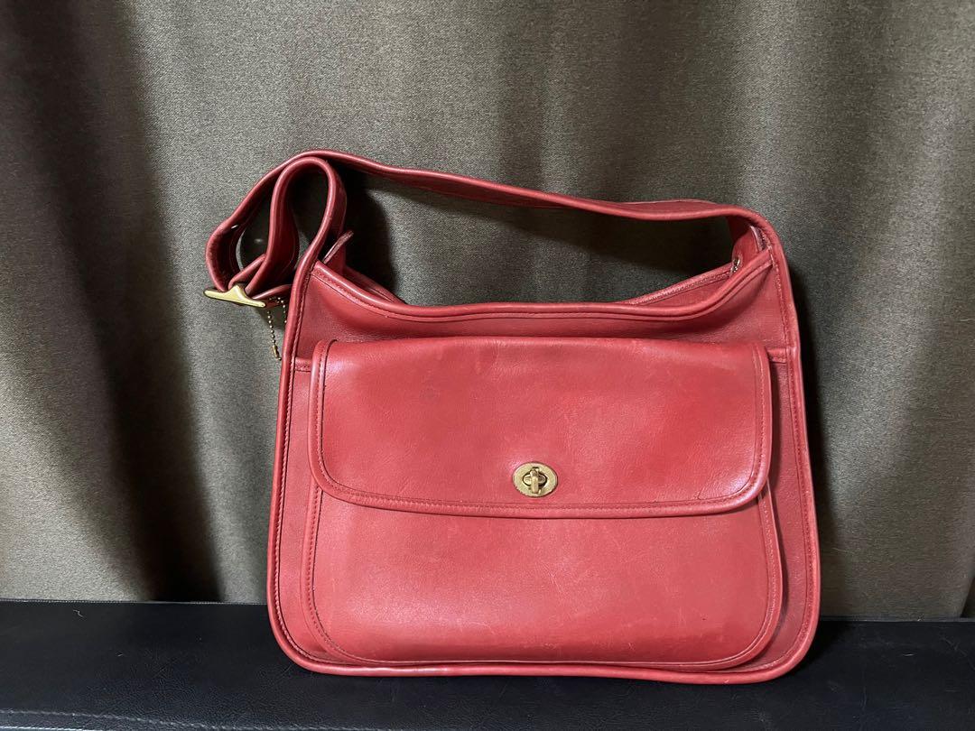 Vintage Coach Taft Bag in Red, Luxury, Bags & Wallets on Carousell