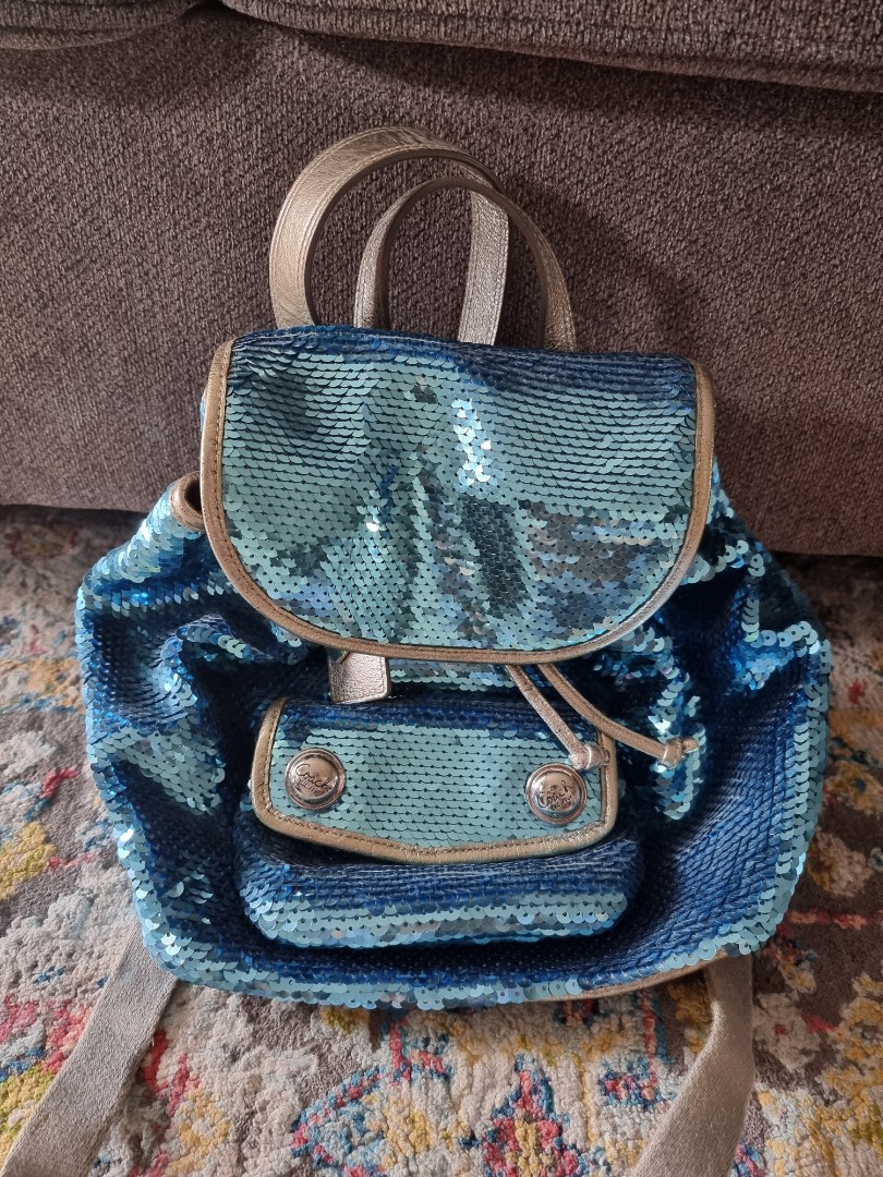 Coach deals sequin backpack