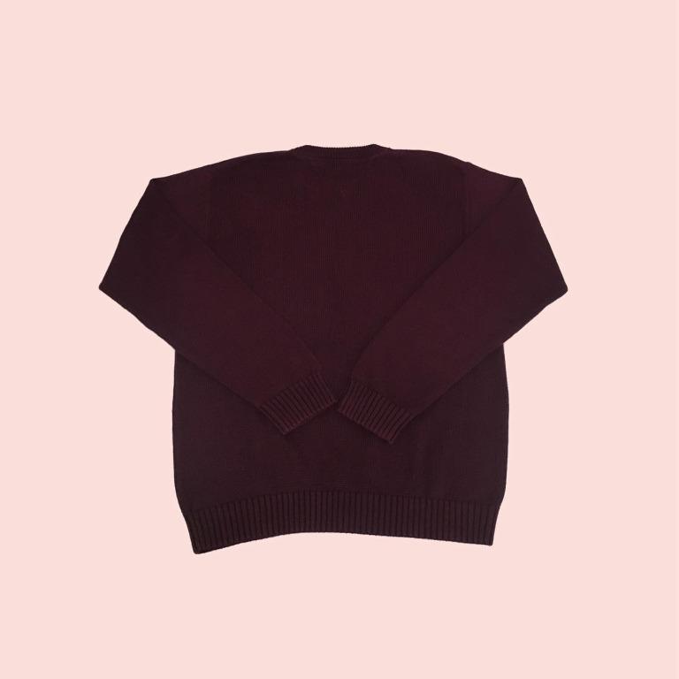 Tommy hilfiger deals maroon sweater