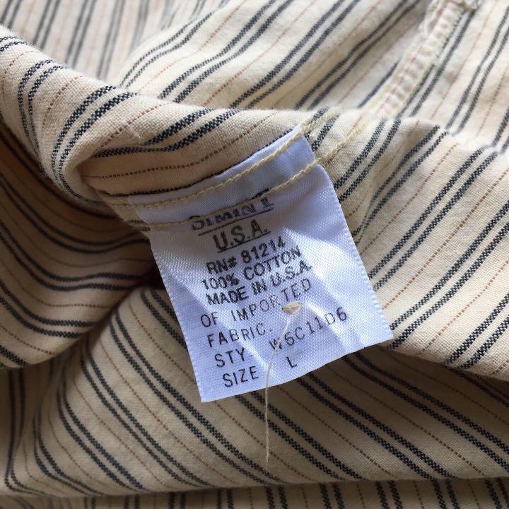 Vtg Armani Jeans Shirt Kemeja, Fesyen 