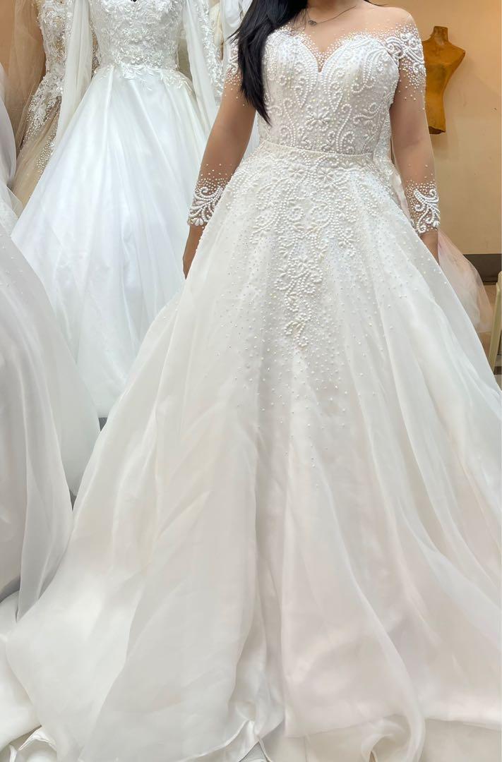 2 way Wedding gown for sale, Women's Fashion, Dresses & Sets, Evening