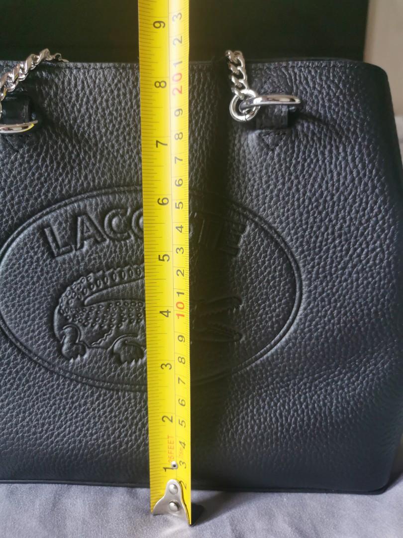 Women's croco crew embossed logo small leather best sale tote