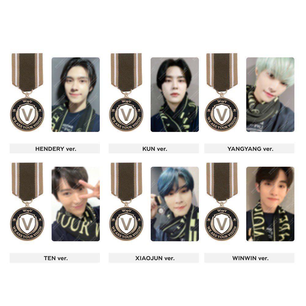WTS nct 127 dream wayv smcu emblem badge + photocard set