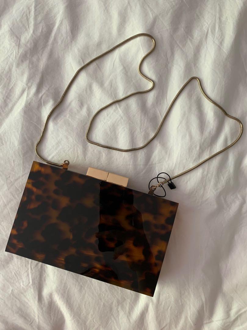 Perspex clutch bag zara clearance