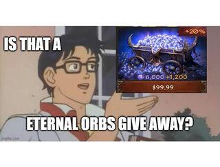 （ON HOLD)FREE 43200  DIABLO IMMORTAL ETERNAL ORBS GIVEAWAY!!