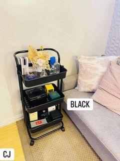 3 TIER MOVABLE STORAGE TROLLY RACK