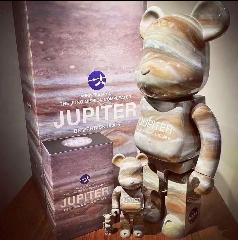 全高約70mm280mmBE@RBRICK ベアブリック JUPITER 100％ u0026 400％ - その他