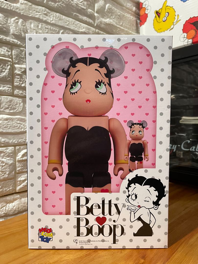已開封Bearbrick Betty Boop (Black Edition) 400% + 100%, 興趣及