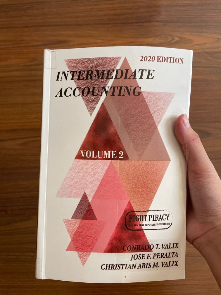 Accountancy book Intermediate Accounting Vol 2. Valix 2020 ed, Hobbies & Toys, Books & Magazines