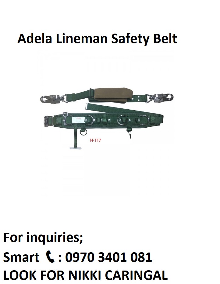 Adela Lineman Safety Belt, Commercial & Industrial, Construction Tools & Equipment on Carousell