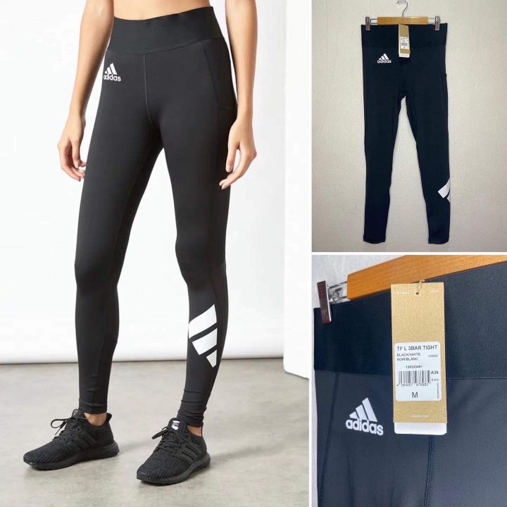 Adidas Leggings Tf L 3 Bar Tight Black