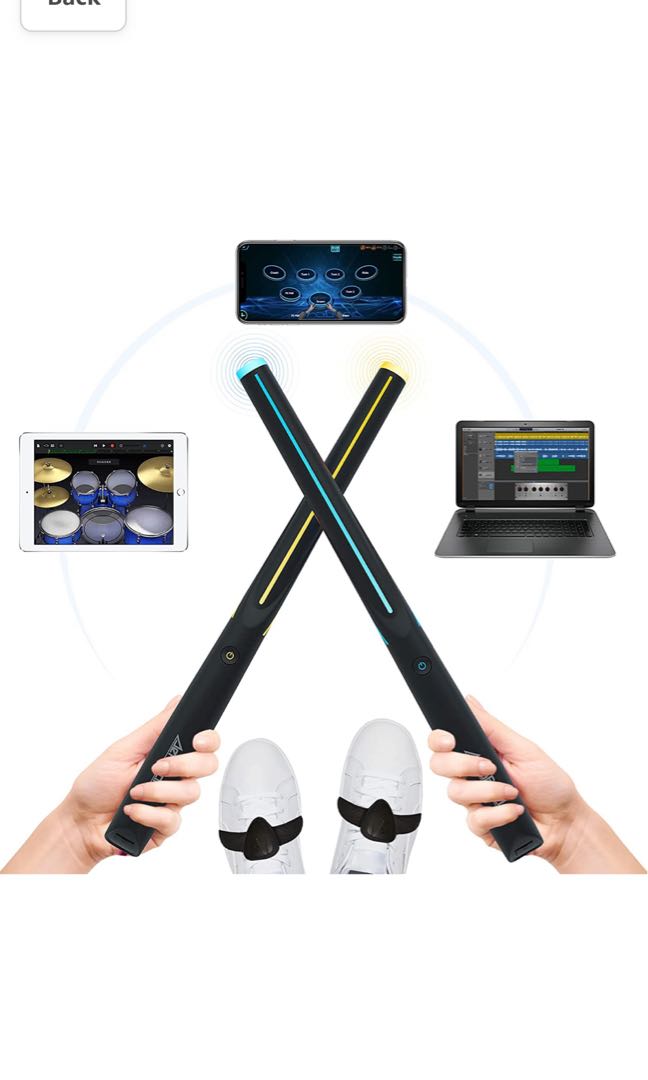 AeroBand Air Electronic Drum Set, PocketDrum2 Virtual Reality Drum Strike Module, Digital