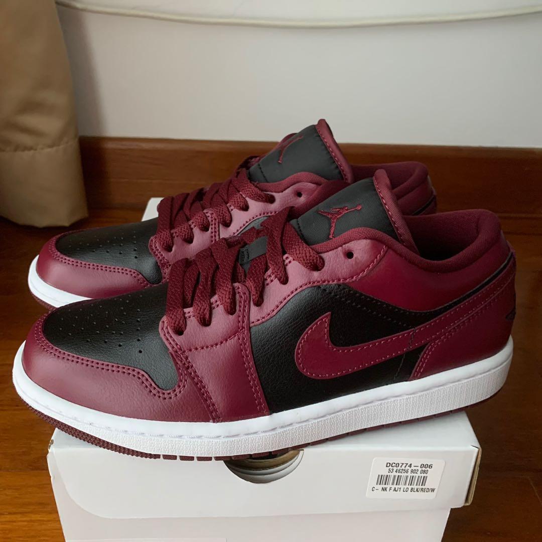 nike wmns air jordan 1 low dark beetroot