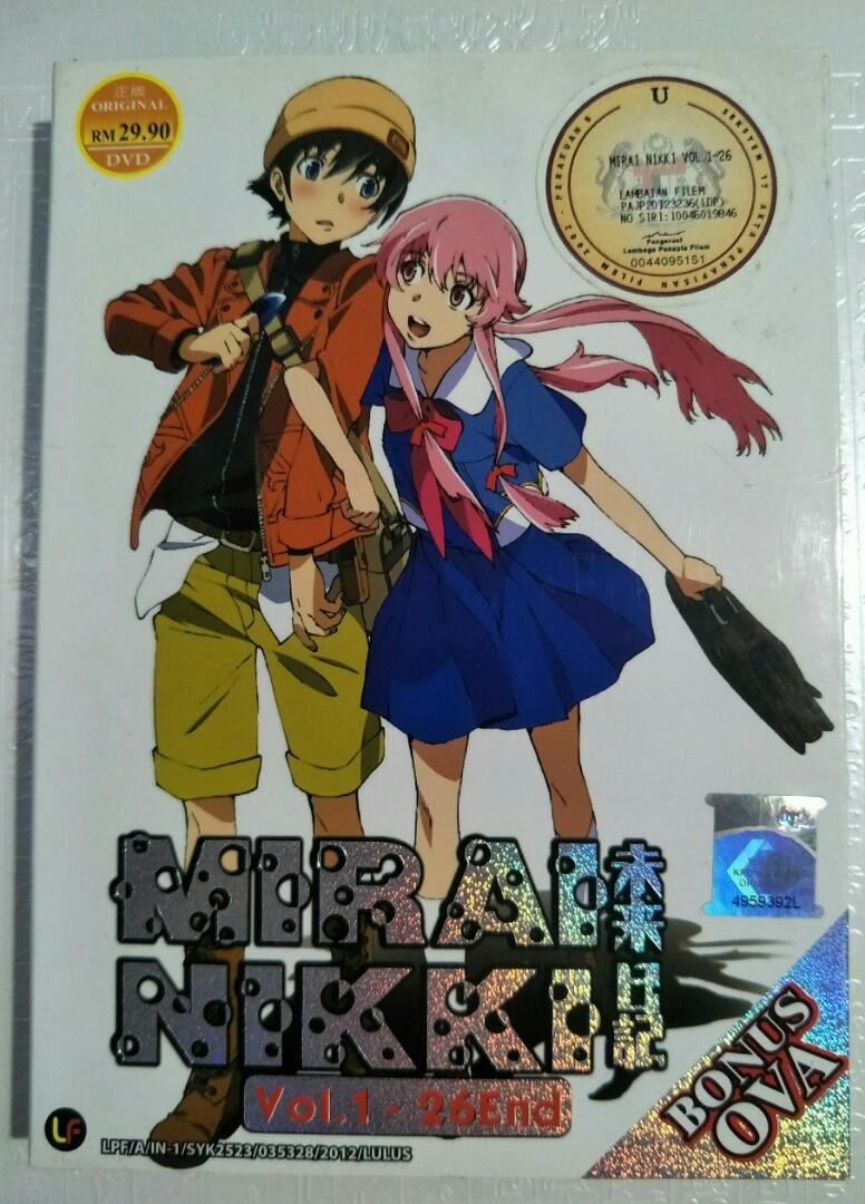 ANIME FUTURE DIARY (MIRAI NIKKI) VOLUME. 1-26 END + OVA ENG DUB DVD