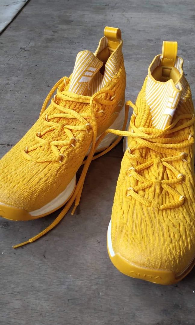ANTA KT4 YELLOW GOLD SIZE 43 RUSH SALE Men s Fashion Footwear