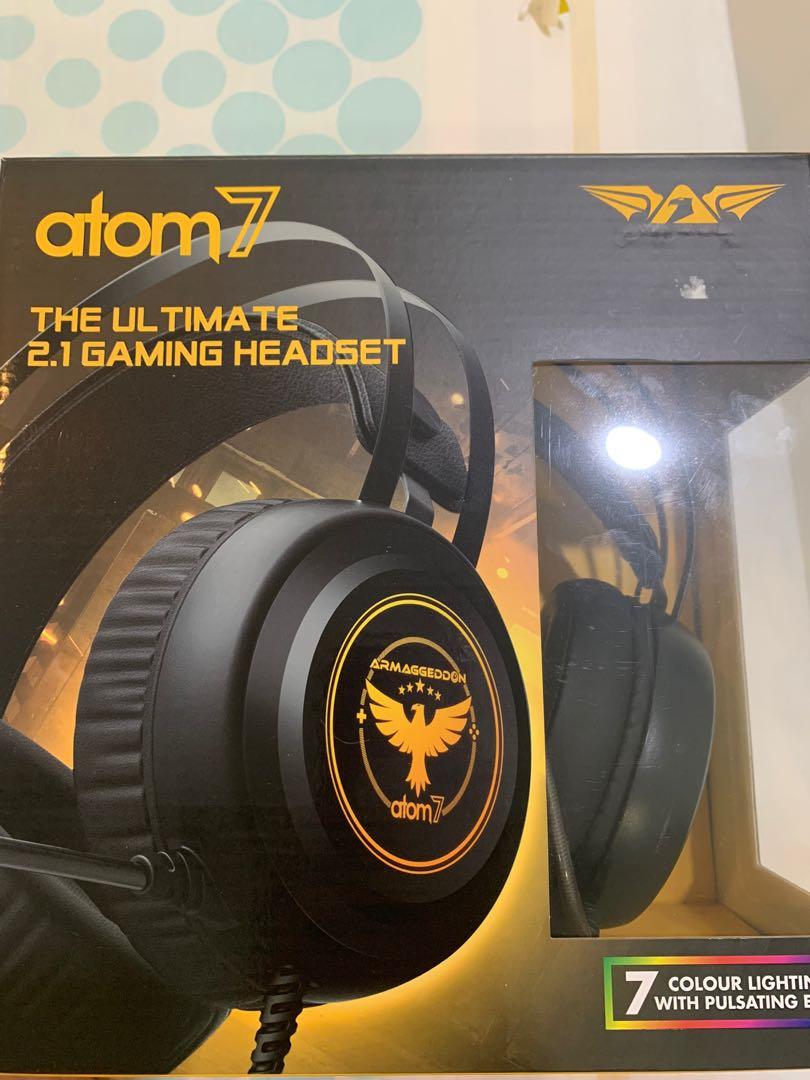 Armageddon Atom 7 2.1 Gaming Headset Audio Headphones Headsets