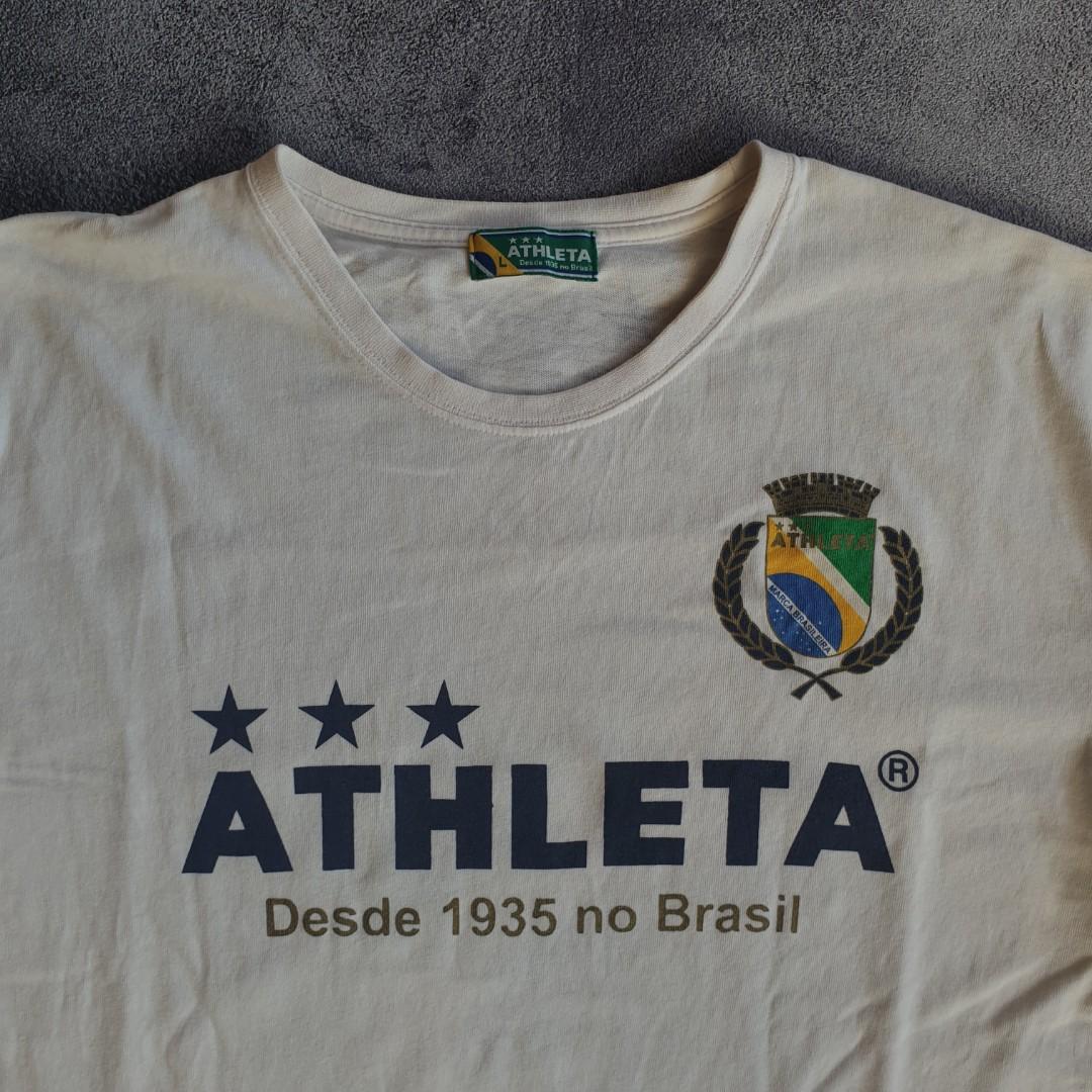 Vintage 90's ATHLETA X Figa Cafe De Brasil T-shirt Athleta Tee