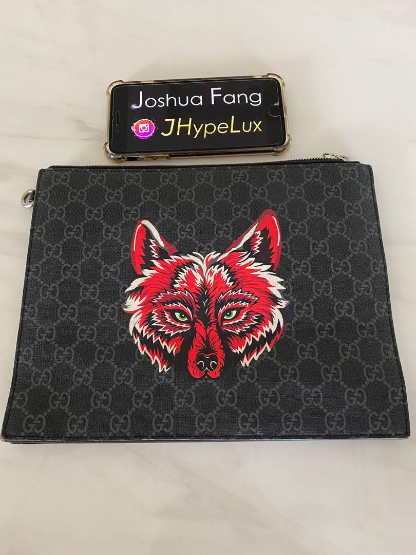 Gucci wolf clutch best sale