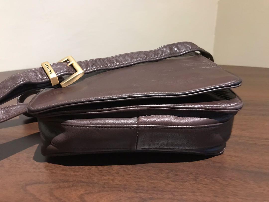 Authentic PERLINA NEW YORK LEATHER Vintage Sling Bag