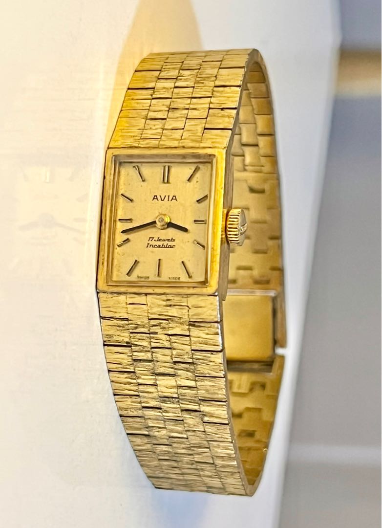 Avia incabloc ladies gold on sale watch