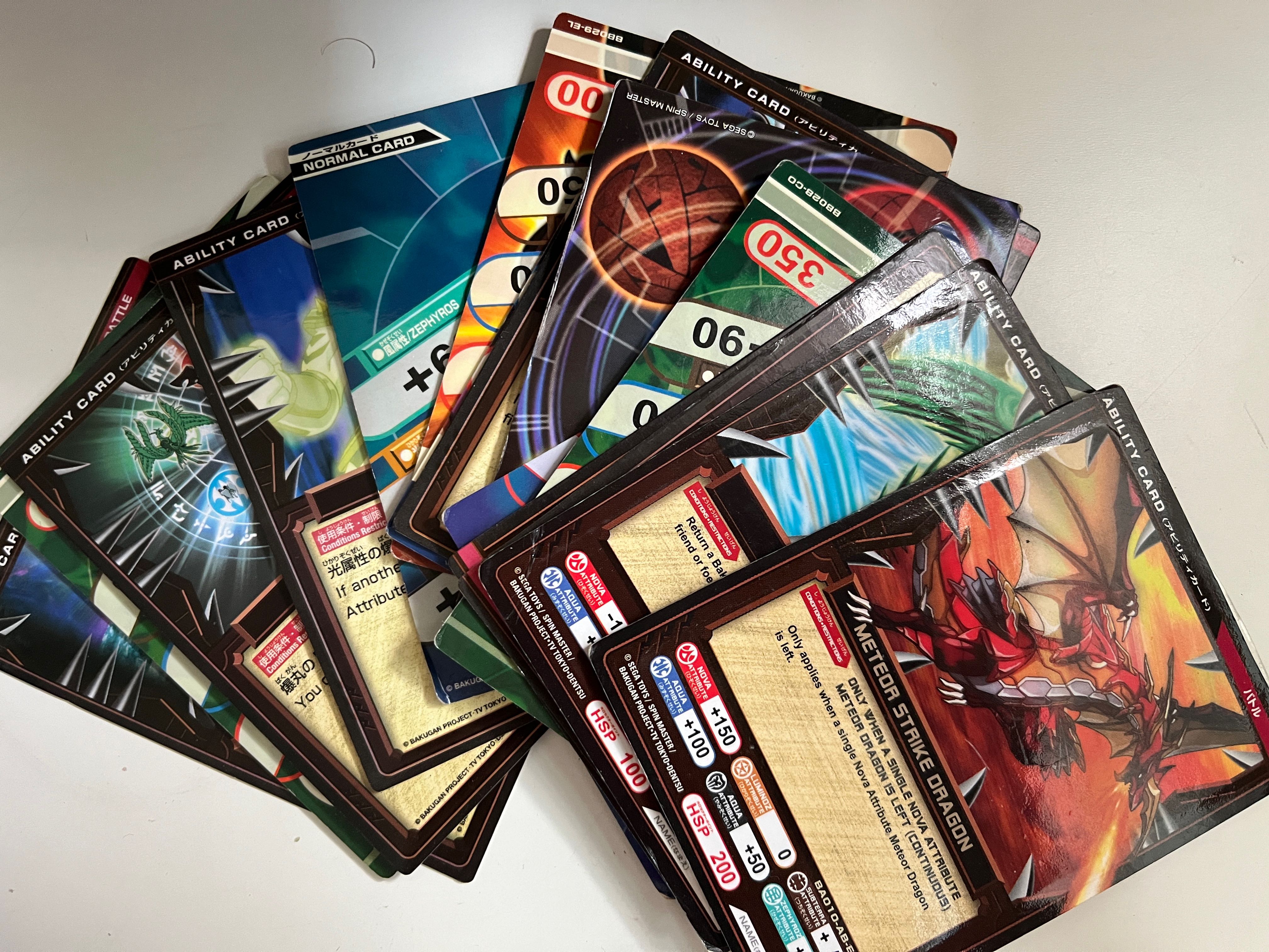 Bakugan Game Cards - 15 Cards, Hobbies &amp; Toys, Toys &amp; Games on Carousell