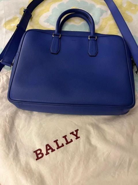Bally Staz Leather Business Laptop Bag