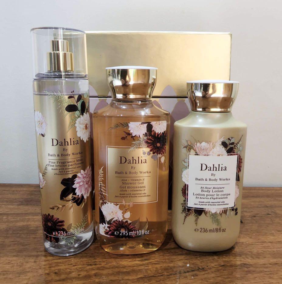 Bath & Body Works Dahlia Fragrance Set, Beauty & Personal Care, Bath & Body,  Body Care on Carousell