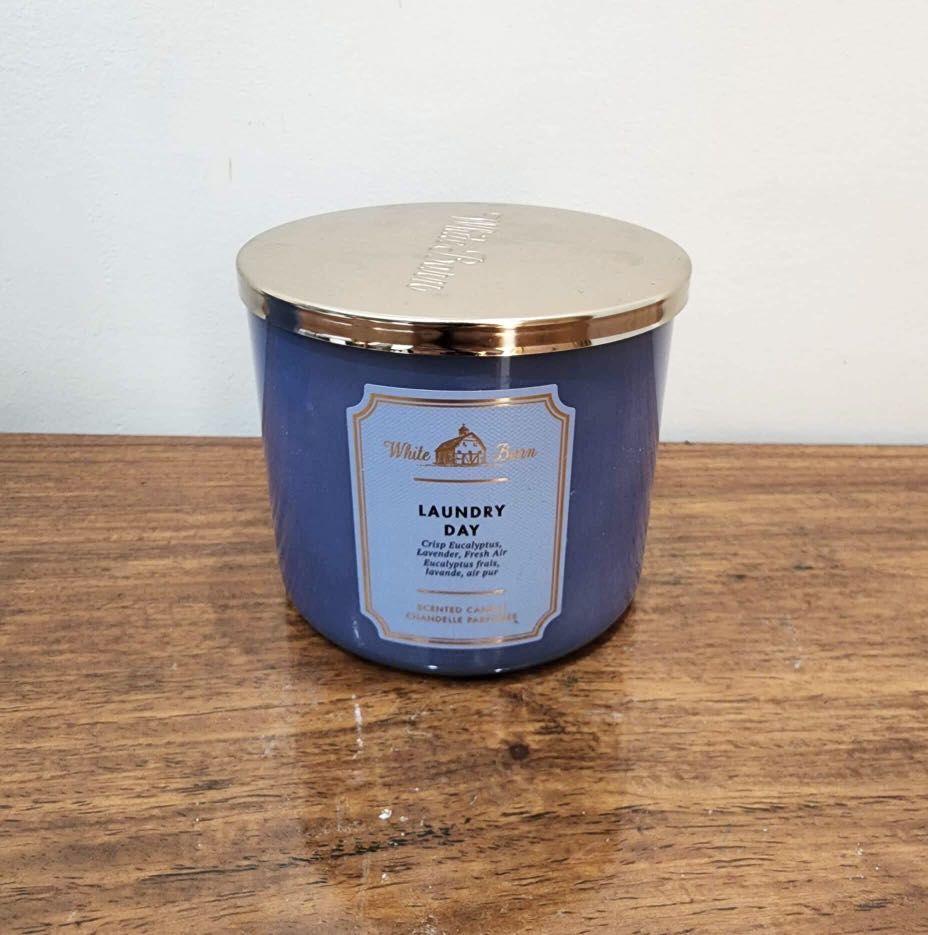 Bath & Body Works Laundry Day 3wick Candle, Furniture & Home Living