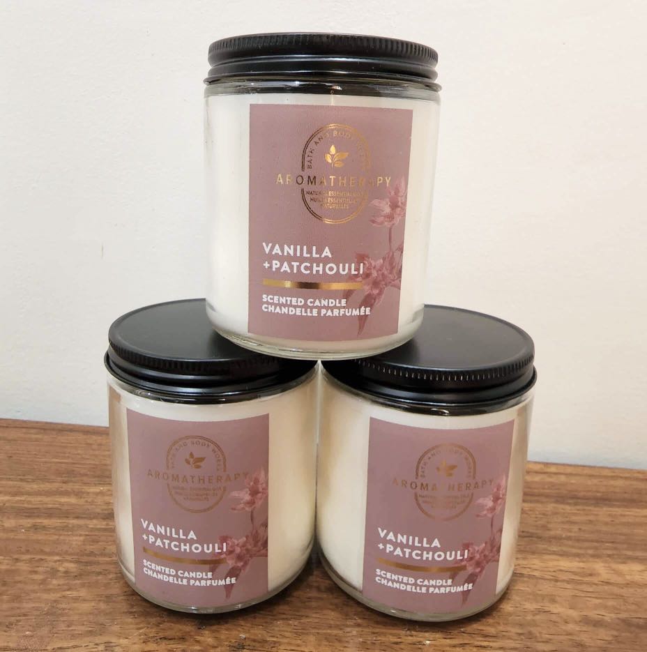 Bath & Body Works Vanilla + Patchouli 1wick Candle, Furniture & Home