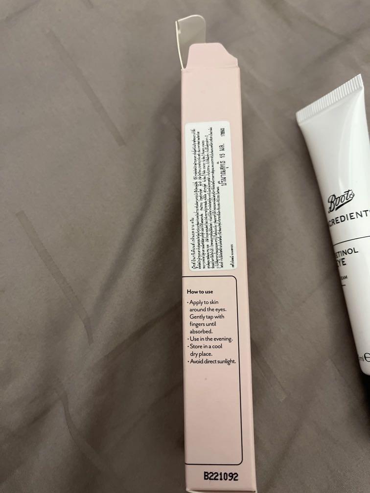 Boots Retinol Eye Cream, Beauty & Personal Care, Face, Face Care on