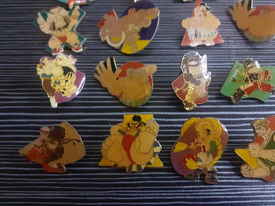 Capcom Streetfighter Pins 20 pcs. (1990s), Hobbies & Toys, Memorabilia ...