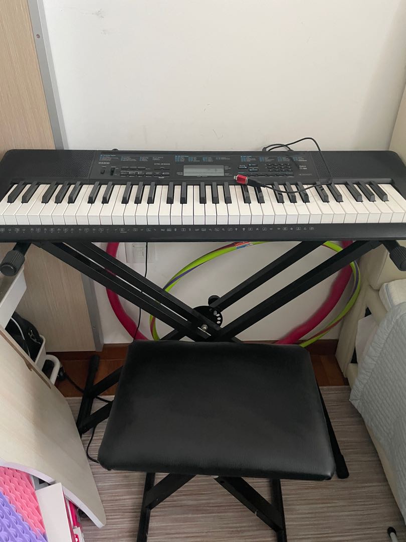 casio keyboard stand and stool