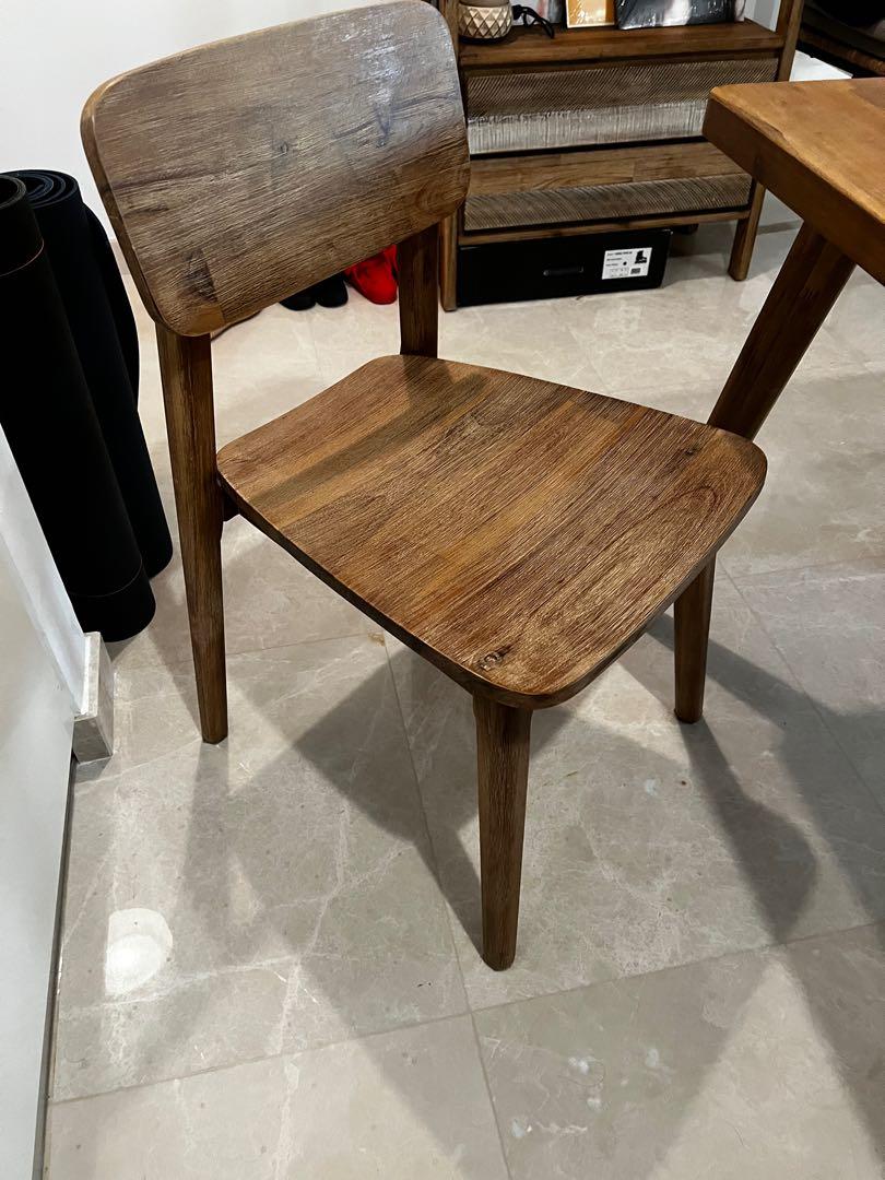 Castlery Seb Dining Table Set with bench and 2 chairs, Furniture & Home