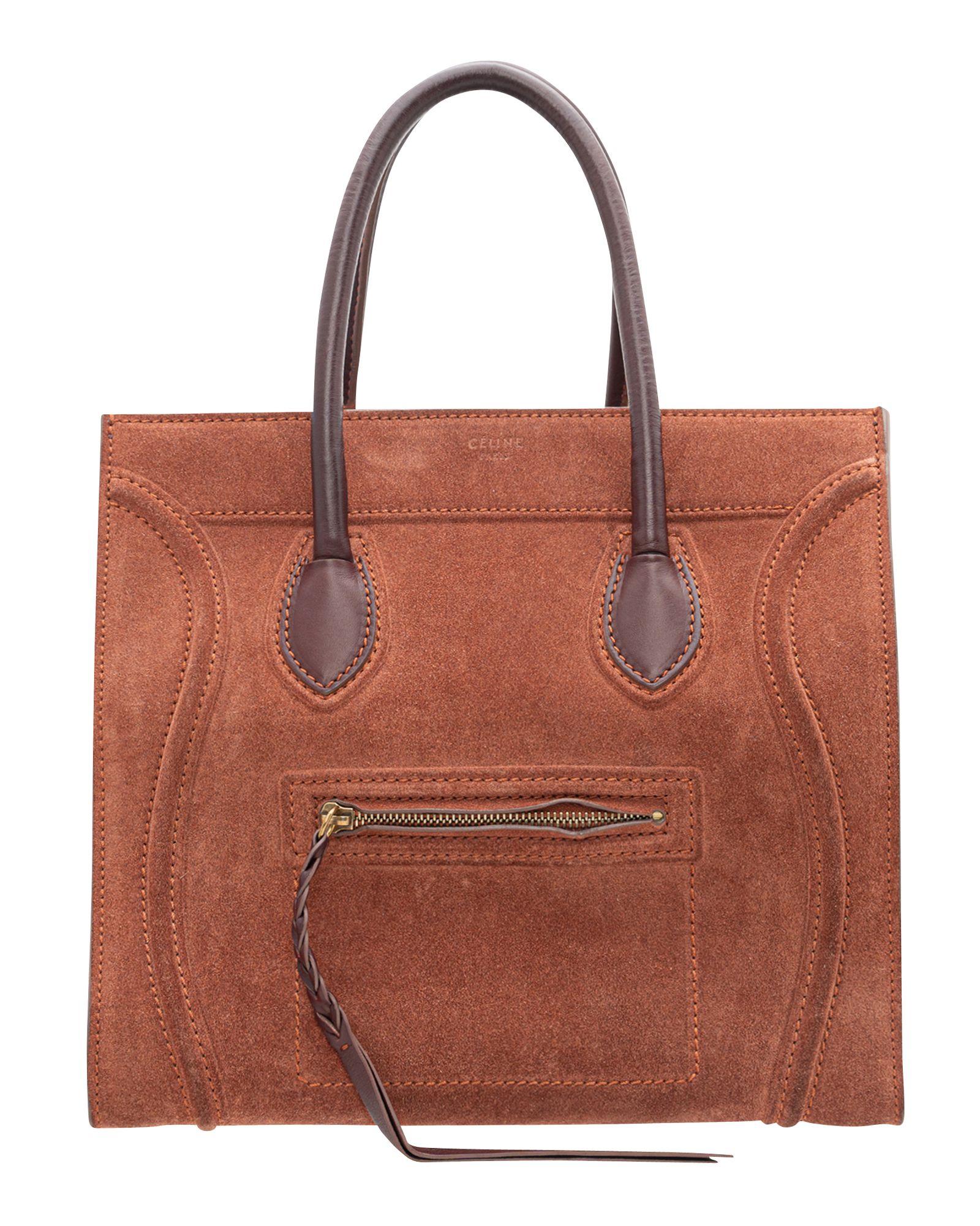 Womens Bags Satchel bags and purses Celine Cabas Medium Leather Satchel 