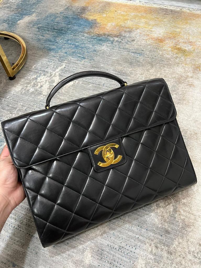 Chanel Briefcase in excellent condition, Luxury, Bags & Wallets on Carousell