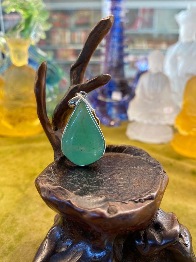 Chrysoprase Pendant Women s Fashion Jewelry Organisers Precious Stones on Carousell