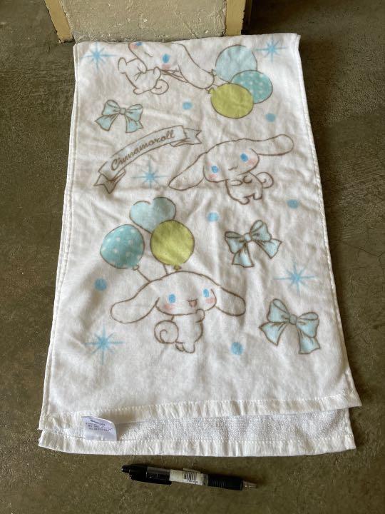 Cinnamoroll jogging towel/ face towel, Furniture & Home Living, Bedding