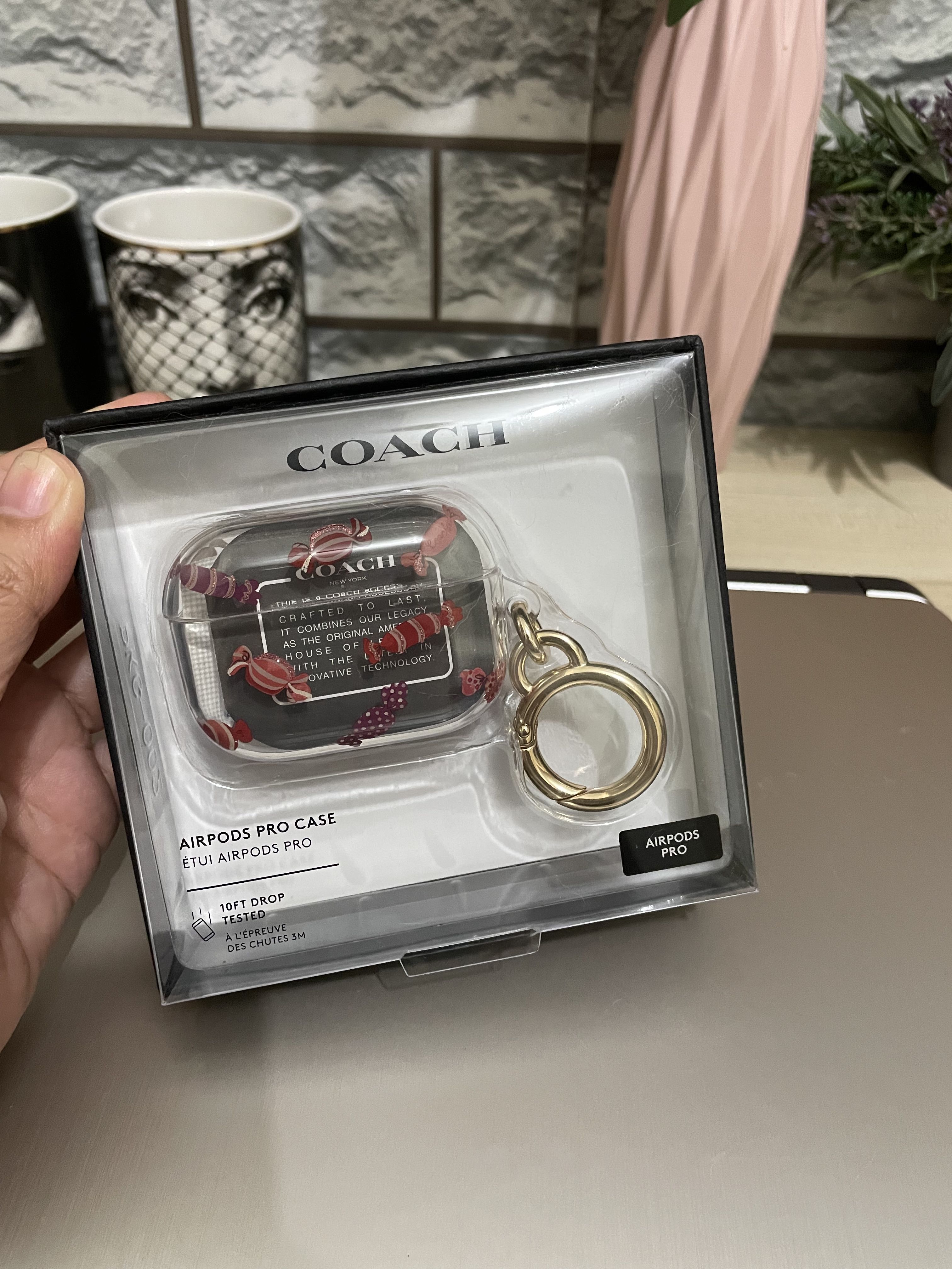 coach airpods pro case and bag charm, Audio, Portable Audio Accessories on  Carousell