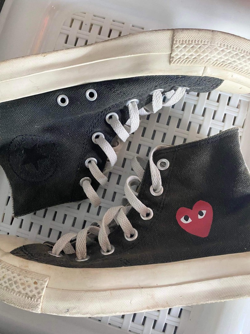 CONVERSE CDG PLAY HIGH CUT, Men's Fashion, Footwear, Sneakers on Carousell