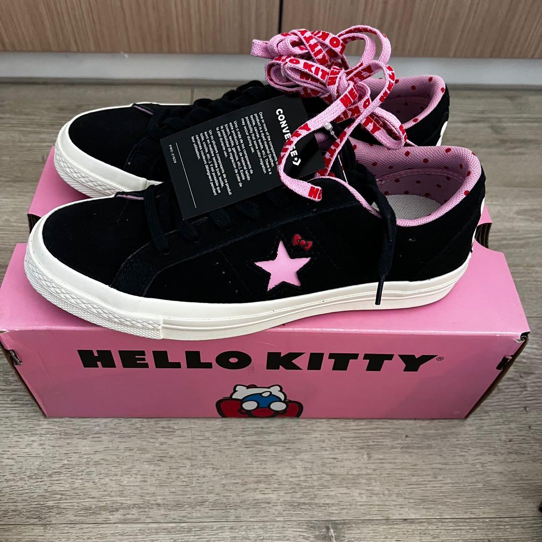 Converse x Hello Kitty Black Suede Women s Fashion Footwear