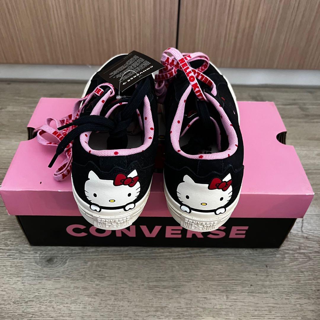 Converse hello kitty black sale
