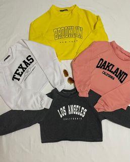 Get all 3 For 200 - Cropped Sweater Free Size