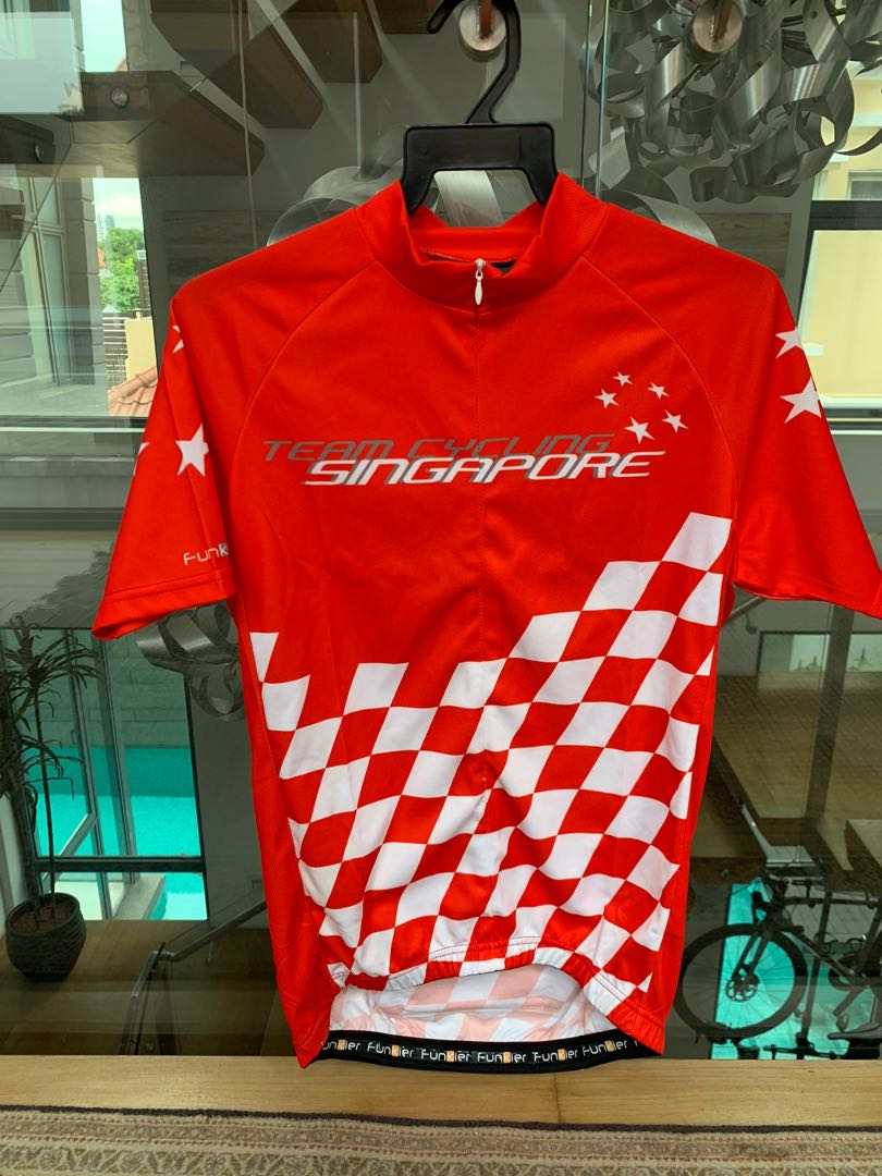 Cycling Jersey Team Singapore Custom Design, Sports Equipment